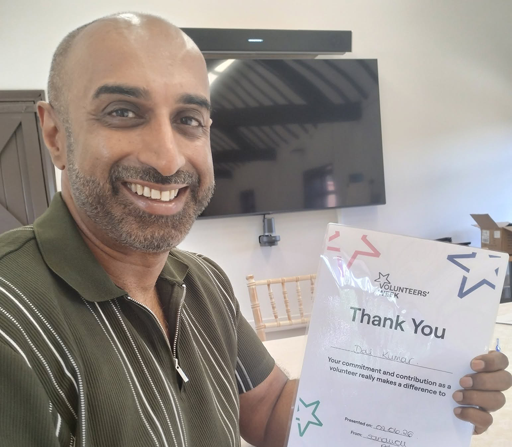 Dal receiving thank you certificate