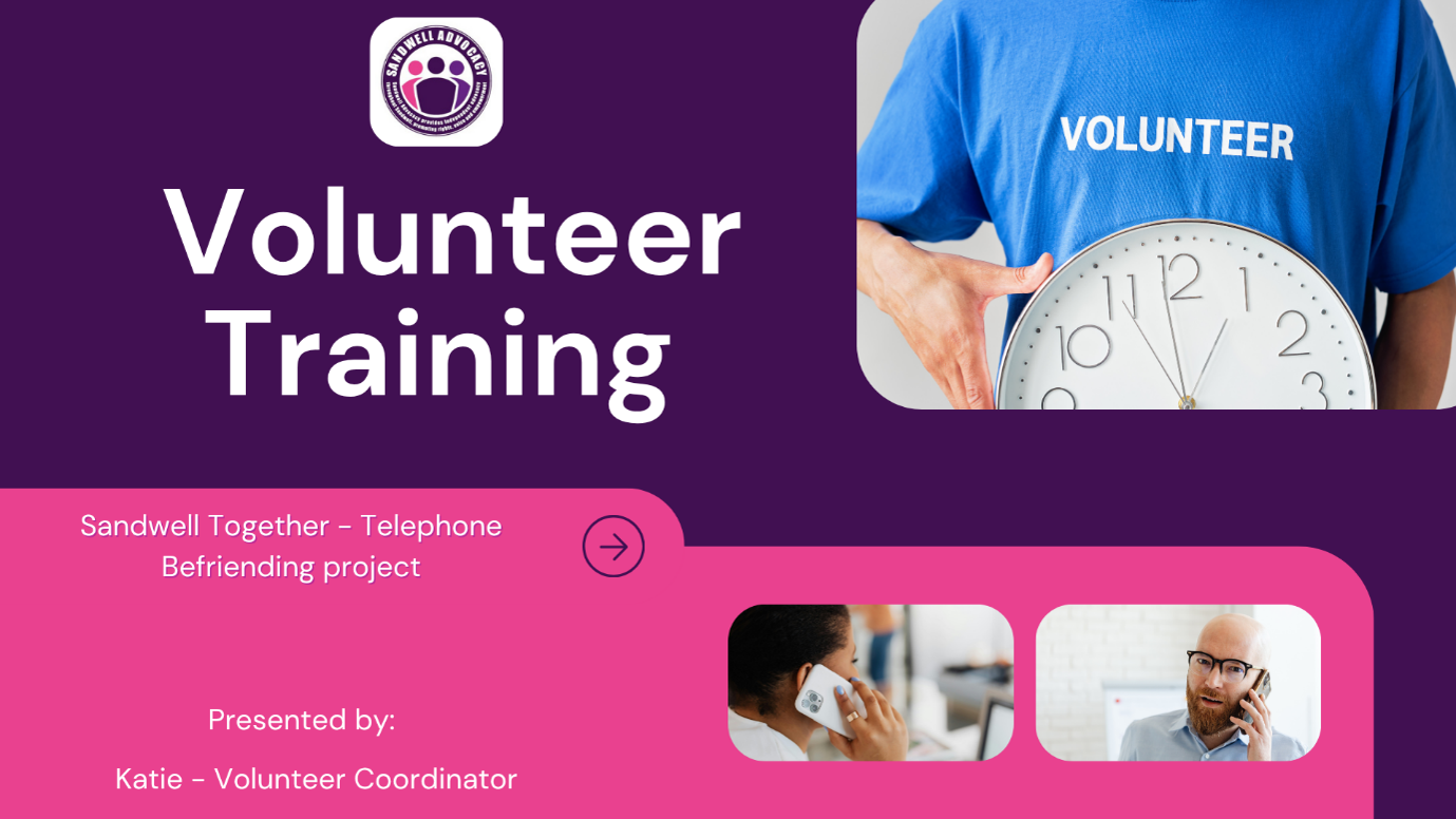 August Volunteer Training Session